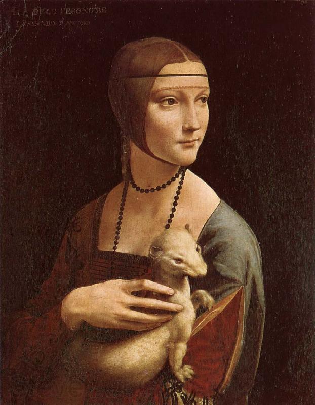 LEONARDO da Vinci Lady with Ermine Germany oil painting art